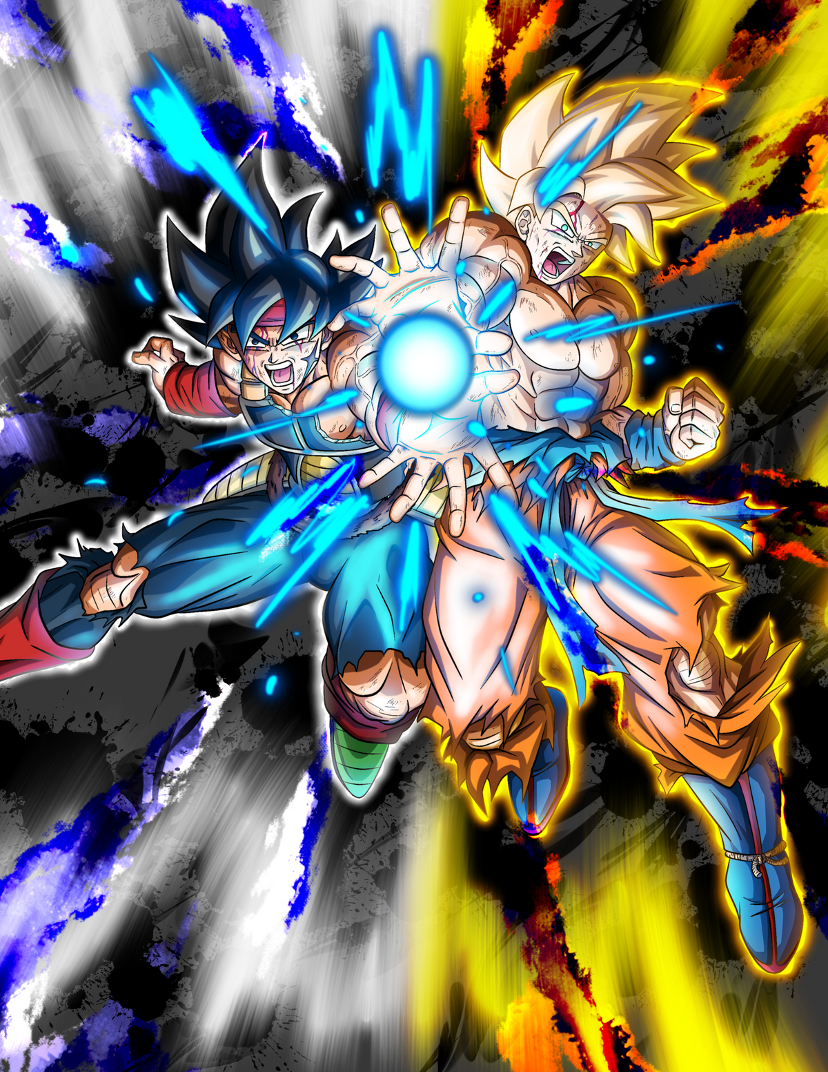 Goku and Bardock - Father and Son